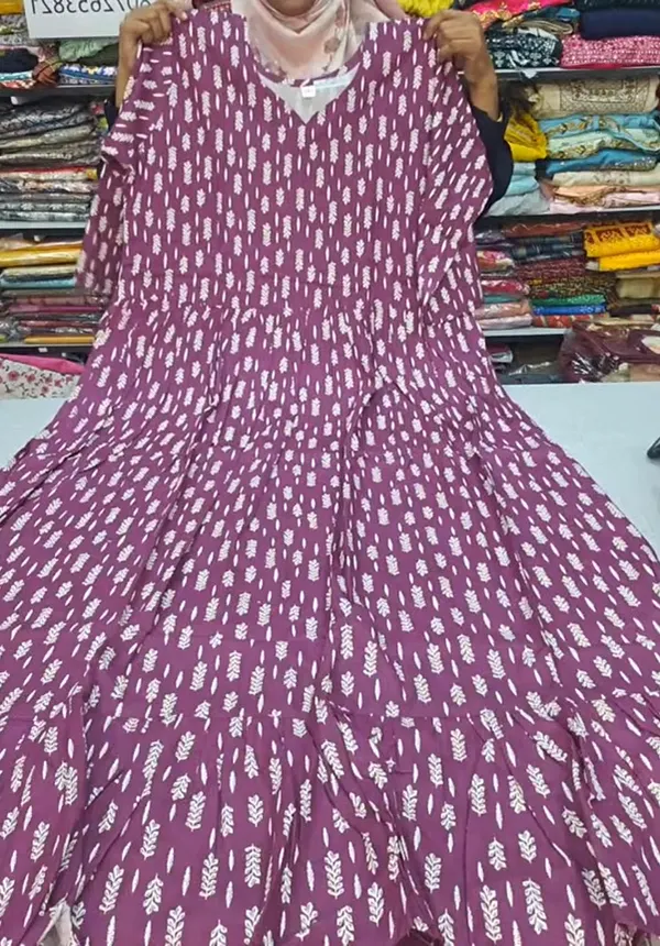 Premium Rayon Full Length Maxi Gown | MG96